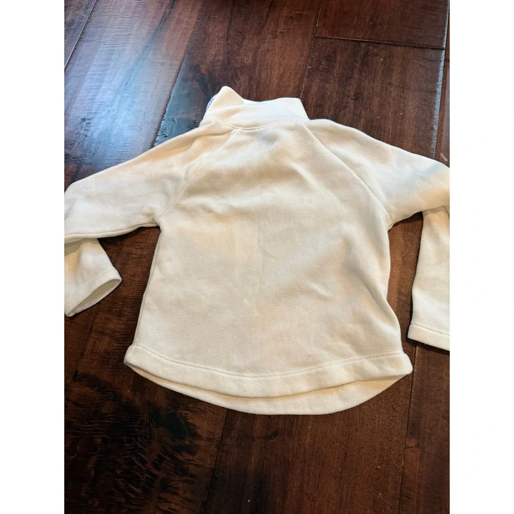Jcrew crewcuts white sweatshirt mock neck pullover‎ XXS 2/3